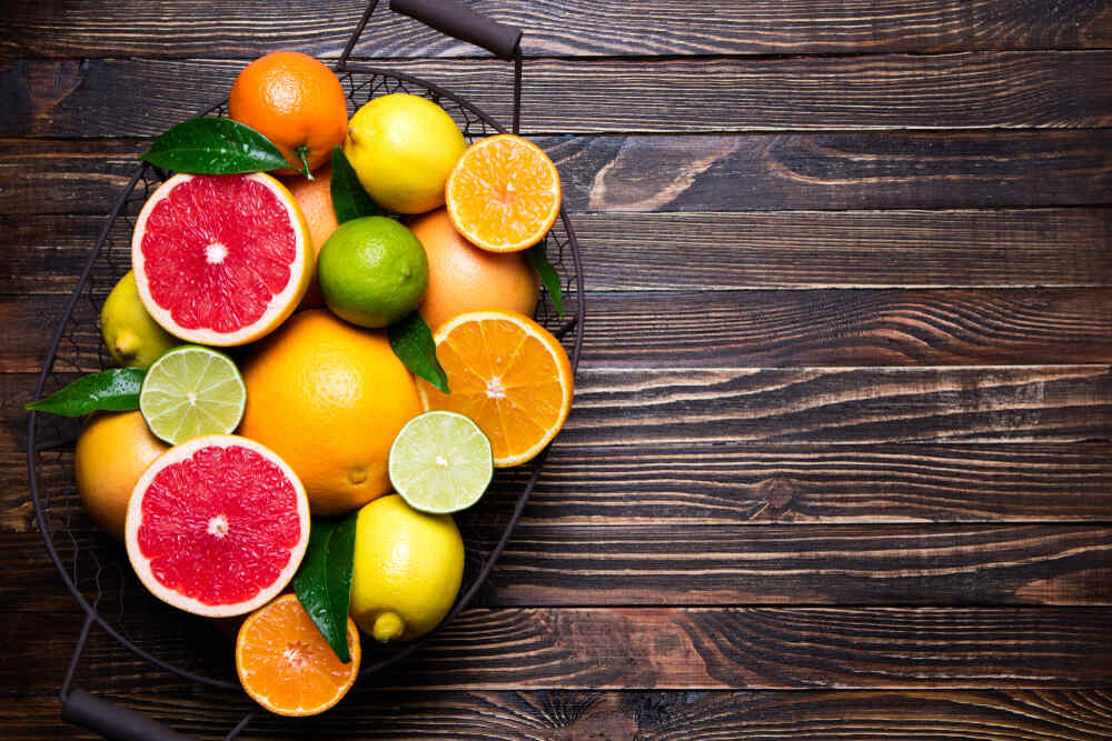 citron orange pamplemousse